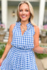  SSYS The Margot Sleeveless Top In Blue Gingham, ssys top, ssys the label, elevated top, must have top, Fourth of July collection, must have style, mom style, summer style, shop style your senses by MALLORY FITZSIMMONS, ssys by MALLORY FITZSIMMONS