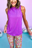 SSYS Purple Crew Neck Hi Low Active Tank, activewear, athleisure, mom style, shop style your senses by mallory fitzsimmons