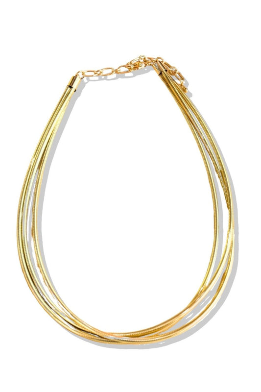 Gold Triple Coil Necklace