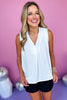 Off White V Neck Sleeveless Top, must have tank, basic tank, elevated basics, must have basic, elevated tank top, mom style, warm fashion, shop style your senses by mallory fitzsimmons, ssys by Mallory Fitzsimmons
