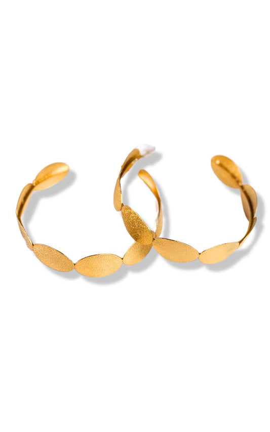 Gold Metallic Multi Oval Hoop Earrings *FINAL SALE*