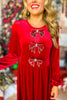 SSYS The Eloise Dress In Red Velvet, must have dress, must have style, holiday style, holiday fashion, elevated style, elevated dress, mom style, holiday collection, holiday dress, shop style your senses by mallory fitzsimmons