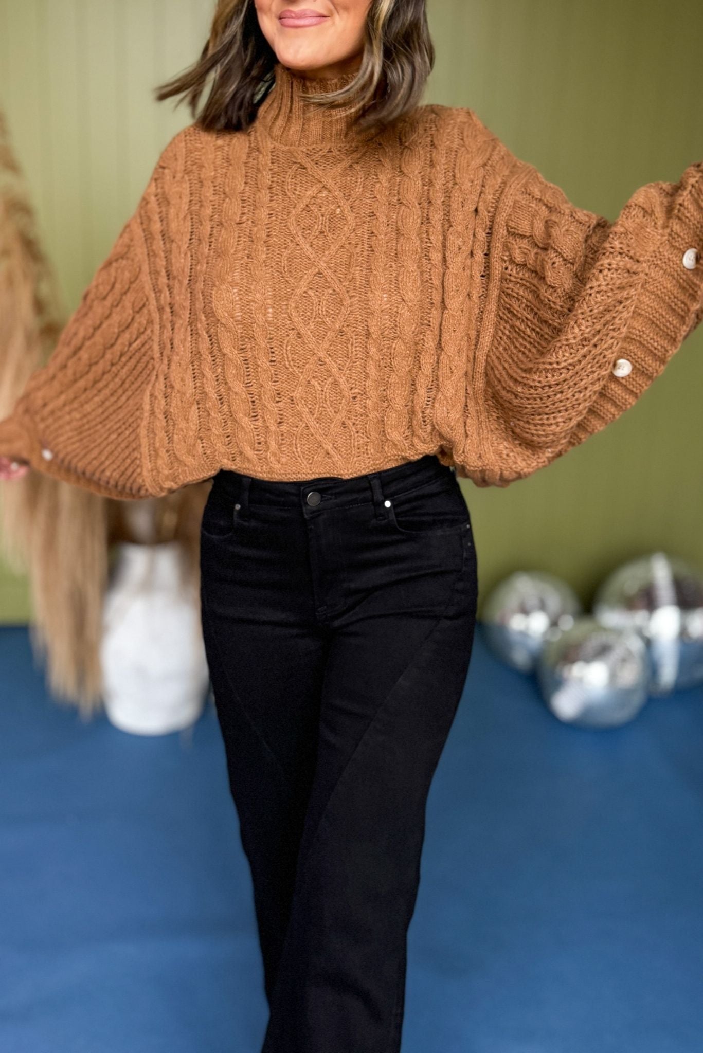 Camel Cable Knit Turtleneck Sweater, must have sweater, must have style, must have fall, fall collection, fall fashion, elevated style, elevated sweater, mom style, fall style, shop style your senses by mallory fitzsimmons