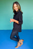 SSYS Black Faux Leather Leggings