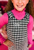 SSYS Kids Joyelle Sparkle Houndstooth Tweed Jumper Dress