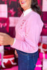 SSYS Candy Cane Sweater In Pink