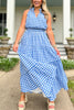 SSYS The Sadie Maxi Skirt In Blue Gingham, ssys skirt, ssys the label, elevated skirt, must have skirt, Fourth of July collection, must have style, mom style, summer style, shop style your senses by MALLORY FITZSIMMONS, ssys by MALLORY FITZSIMMONS