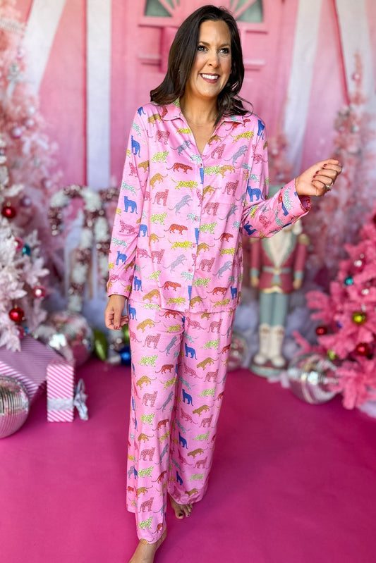 SSYS The Millie Pajamas In Animal, must have pajamas, elevated pajamas, must have print, elevated print, holiday pajamas, holiday style, elevated style, shop style your senses by mallory fitzsimmons
