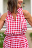 SSYS The Margot Sleeveless Top In Red Gingham, ssys top, ssys the label, elevated top, must have top, Fourth of July collection, must have style, mom style, summer style, shop style your senses by MALLORY FITZSIMMONS, ssys by MALLORY FITZSIMMONS