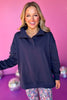 SSYS The Natalie Pullover In Navy, must have pullover, must have athleisure, elevated style, elevated athleisure, mom style, active style, active wear, fall athleisure, fall style, comfortable style, elevated comfort, shop style your senses by mallory fitzsimmons