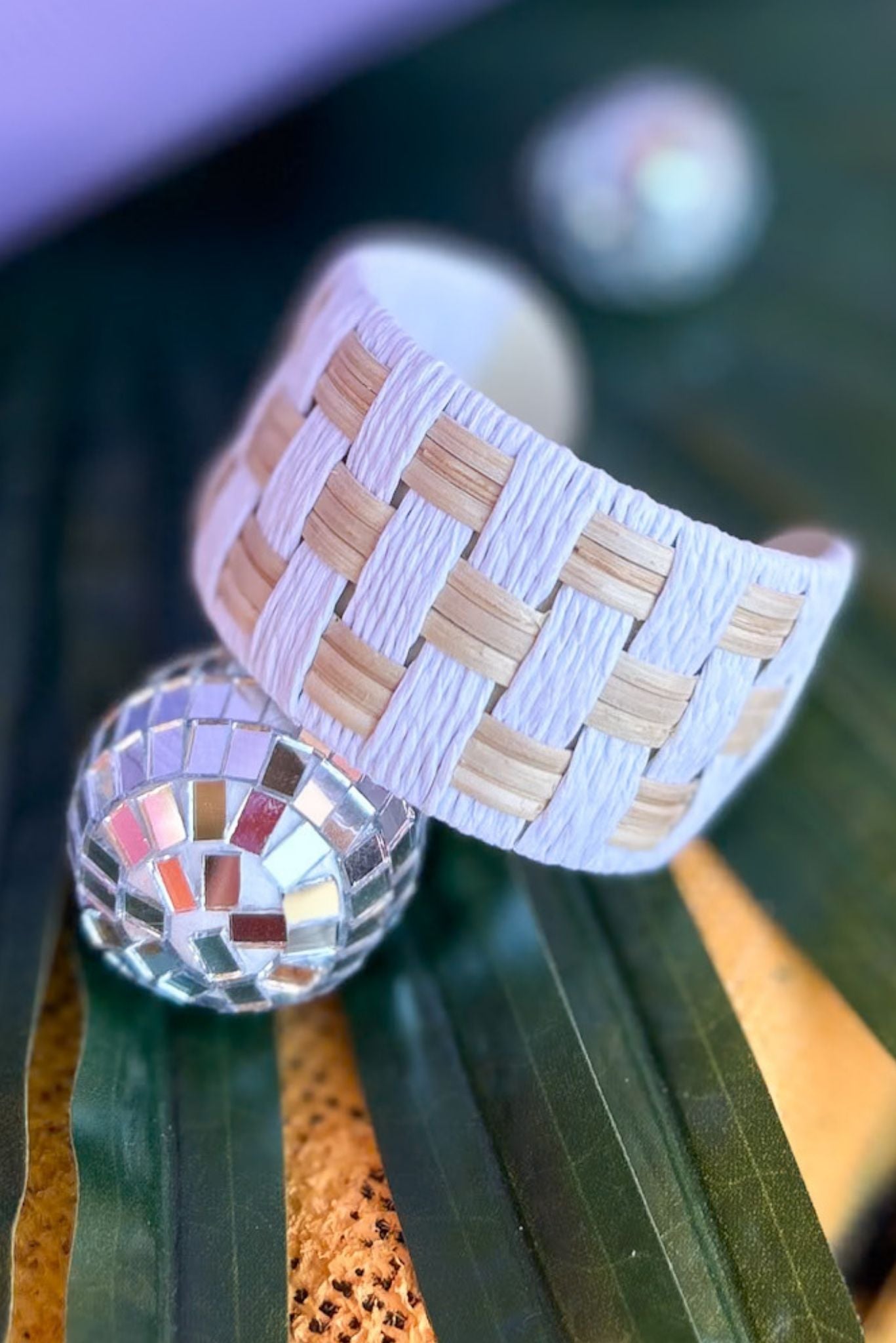 White Raffia Woven Cuff Bracelet, accessory, bracelet, must have bracelet, spring accessory, summer accessory, shop style your senses by mallory fitzsimmons, ssys by mallory fitzsimmons