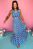 Blue Printed Square Neck Tie Back Tiered Smocked Waist Skirt Set, set, sleeveless set, skirt set, tie back set, smocked waist, smocked waist skirt, smocked waist skirt set, blue printed set, blue printed skirt set, square neck set, square neck skirt set, must have set, elevated set, elevated style, summer set, summer style, Shop Style Your Senses by Mallory Fitzsimmons, SSYS by Mallory Fitzsimmons