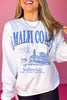 White Amalfi Coast Sweatshirt