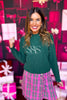 SSYS Larkyn Button Cable Knit Sweater In Hunter