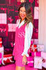 SSYS Cindy Lou Tweed Jumper Dress In Pink