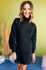 Black Turtleneck Long Sleeve Sweater Dress, must have dress, must have style, fall style, fall fashion, elevated style, elevated dress, mom style, fall collection, fall dress, shop style your senses by mallory fitzsimmons