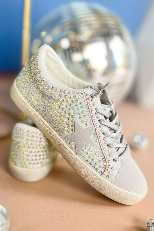 Grey Crystal Embellished Star Sneaker *FINAL SALE*