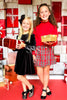 SSYS Kids Angel Velvet Twirl Dress In Black