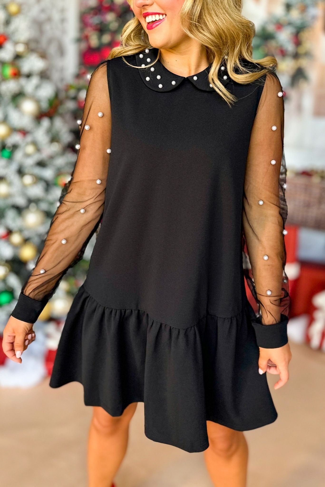 SSYS The Stella Dress In Black, must have dress, must have style, holiday style, holiday fashion, elevated style, elevated dress, mom style, holiday collection, holiday dress, shop style your senses by mallory fitzsimmons