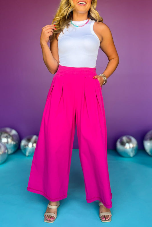 Pink Front Inverted Pleat Cuffed Hem Pants, pants, front inverted pleat pants, cuffed hem pants, pink pants, pink front inverted pleat pants, pink cuffed hem pants, must have pants, elevated pants, elevated style, summer pants, summer style, new arrivals, Shop Style Your Senses by Mallory Fitzsimmons, SSYS by Mallory Fitzsimmons