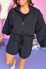 Black Crinkle Pull On Shorts, athletic shorts, casual shorts, mom style, shop style your senses by mallory fitzsimmons