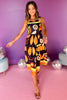 Black Multi Print Sleeveless Tiered Midi Dress, printed dress, must have dress, must have style, church style, spring fashion, elevated style, elevated dress, mom style, work dress, shop style your senses by mallory fitzsimmons, ssys by mallory fitzsimmons