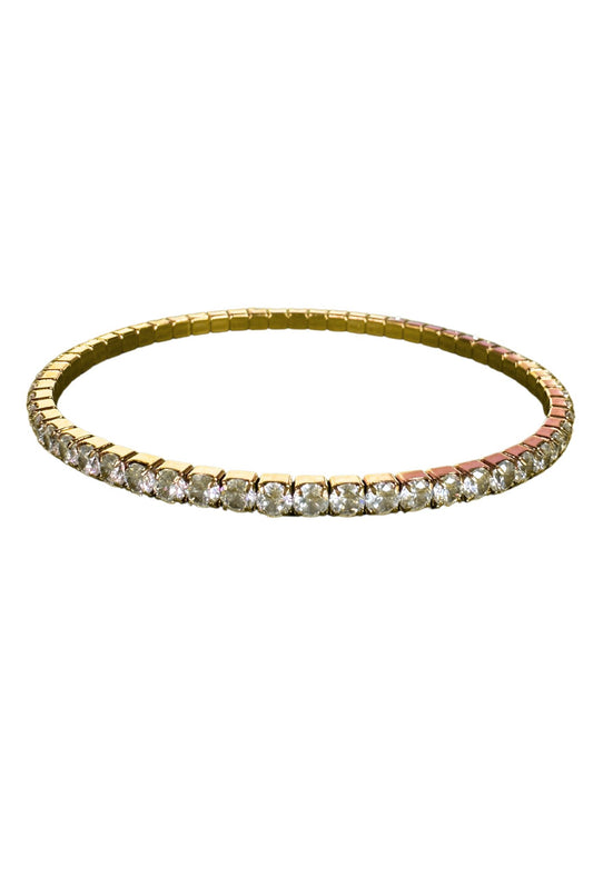 STRETCHY TENNIS BRACELET GOLD