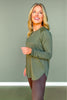 SSYS Long Sleeve Mesh Back Active Top In Olive
