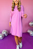 Purple Round Neck Oversized Midi Dress, must have dress, must have style, fall style, fall fashion, elevated style, elevated dress, mom style, fall collection, fall dress, shop style your senses by mallory fitzsimmons