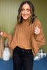 Camel Cable Knit Turtleneck Sweater, must have sweater, must have style, must have fall, fall collection, fall fashion, elevated style, elevated sweater, mom style, fall style, shop style your senses by mallory fitzsimmons