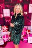 SSYS Ruby Sequin Caftan Dress In Hunter