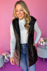 Black Faux Leather Hooded Puffer Vest, must have vest, must have style, must have fall, mom style, fall style, mom style, elevated vest, elevated everyday, shop style your senses by mallory fitzsimmons