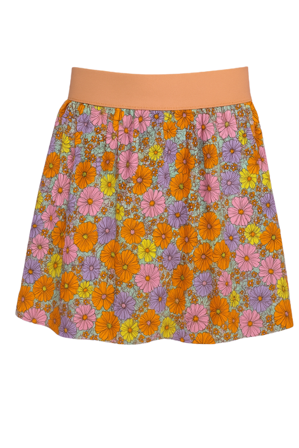 SSYS Kids Lottie Pleated Skort In Retro Floral