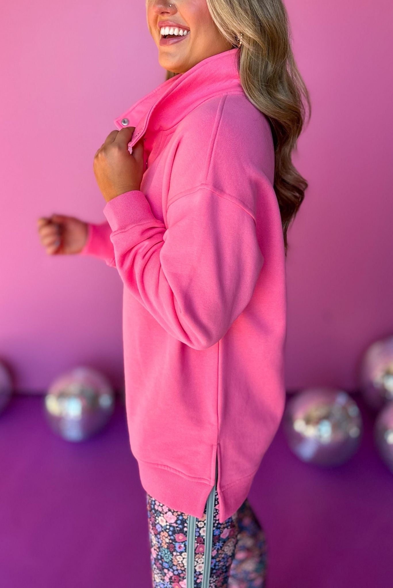 SSYS The Natalie Pullover In Pink, must have pullover, must have athleisure, elevated style, elevated athleisure, mom style, active style, active wear, fall athleisure, fall style, comfortable style, elevated comfort, shop style your senses by mallory fitzsimmons