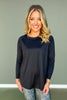 SSYS Long Sleeve Mesh Back Active Top In Black