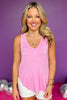 Pink V Neck Tank Top, tank top, basic tank top, v neck tank top, pink tank top, pink basic tank top, pink v neck tank top, must have basic tank, elevated basic tank, elevated style, summer basic tank, summer style, Shop Style Your Senses by Mallory Fitzsimmons, SSYS by Mallory Fitzsimmons