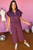 SSYS The Claire Set In Dark Plum,  ssys set, ssys the label, must have set, matching set, must have style, must have fall, fall fashion, fall matching set, elevated style, mom style, shop style your senses by mallory fitzsimmons