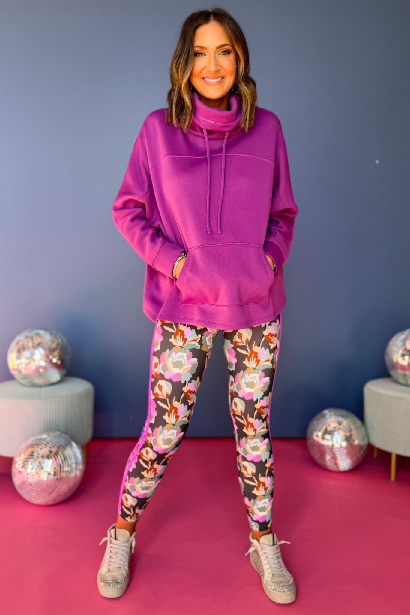 SSYS The Laura Pullover In Berry, must have pullover, must have style, elevated style, elevated pullover, fleece lined pullover, winter style, mom style, shop style your senses by mallory fitzsimmons