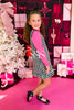 SSYS Kids Joyelle Sparkle Houndstooth Tweed Jumper Dress
