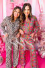 SSYS The Millie Long Sleeve Pants Pajamas Set In Pink Trees