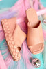 Shu Shop Nude Braided Wedge Heels