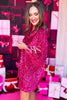 SSYS Ruby Sequin Caftan Dress In Pink