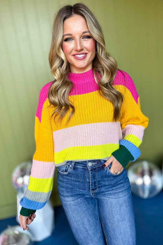 Multi Colorblock Long Sleeve Sweater, must have sweater, must have style, must have fall, fall collection, fall fashion, elevated style, elevated sweater, mom style, fall style, shop style your senses by mallory fitzsimmons