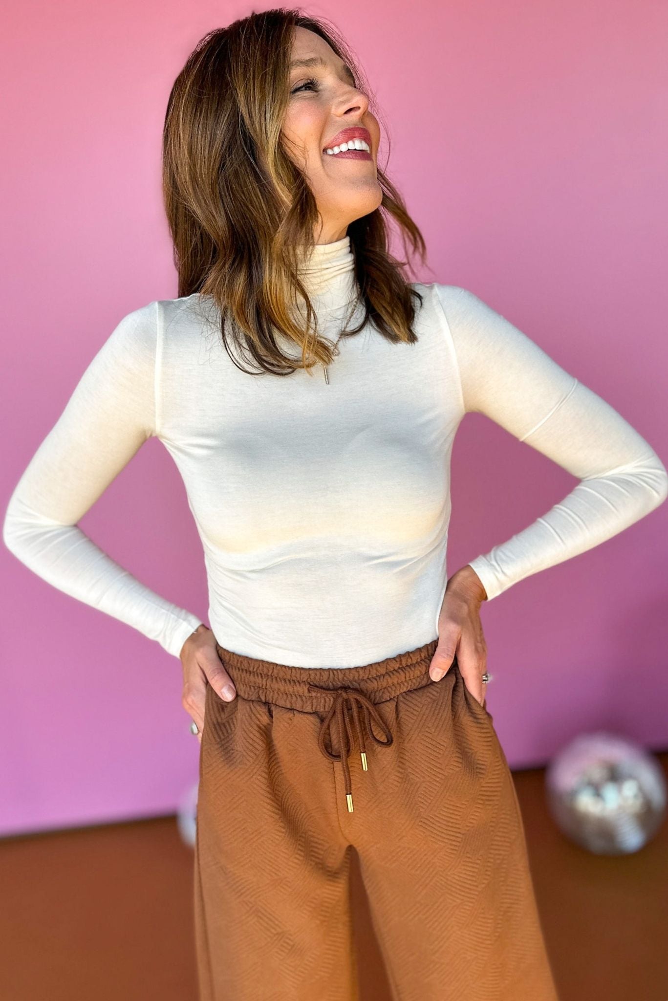 Cream Turtleneck Long Sleeve Top, must have top, must have style, must have fall, fall collection, fall fashion, elevated style, elevated top, mom style, fall style, shop style your senses by mallory fitzsimmons