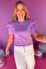Lavender Round Neck Puff Short Sleeve Sweater, must have sweater, short sleeve sweater, transitional sweater, elevated sweater, saturday steal, must have steal, mom style, shop style your senses by mallory fitzsimmons