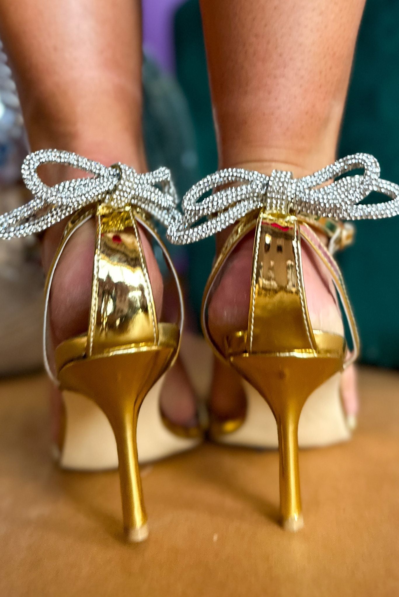 DOLCE & GABBANA Yellow Gold Crystals High Heels P | Heels, Dolce and  gabbana, High heels