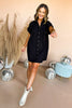 Black Corduroy Pocket Detail Button Down Dress, mom style, mom chic, carpool chic, fall style, summer to fall, elevated style, must have dress, must have fall, shop style your senses by mallory fitzsimmons