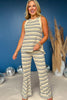 Cream Striped Elastic Drawstring Waist Wide Let Knit Pants, pants, knit pants, cream knit pants, striped knit pants, drawstring pants, drawstring knit pants, wide leg pants, wide leg knit pants, must have pants, elevated pants elevated style, summer pants, summer style, Shop Style Your Senses by Mallory Fitzsimmons, SSYS by Mallory Fitzsimmons