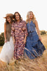 SSYS Emery Long Sleeve Dress In Vintage Meadow