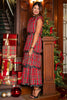 SSYS Josslyn Three Tier Maxi Skirt In Inverted Red Tartan